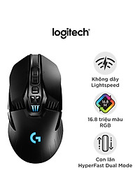 Chuột game không dây Lightspeed RGB Logitech G903 - Cảm biến Hero 25k, pin sạc 140h+, thiết kế thuận cả 2 tay, pin 180h, PC/Mac - Hàng chính hãng