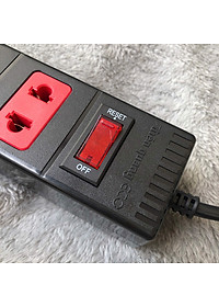 Ổ cắm Điện Quang ECO ĐQ ESK 5BR 32 ECO (3 lỗ 2 chấu, dây dài 5m màu đen đỏ )