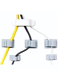 Bộ 20 Kẹp Giữ Dây Điện, Dây Cáp Keo Dán Siêu Chắc - Size Nhỏ