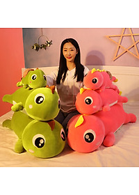 Gấu Bông Khủng Long Mắt Lồi Đuôi Tim Dễ Thương Siêu Cưng (55cm--->160cm) Gối Ôm Khủng Long Đuôi Tim Siêu Mềm Mịn, Êm Ái Hàng Cao Cấp