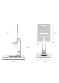 Giá Đỡ Ipad Hợp Kim Nhôm Để Bàn Xoay 360 Độ Cho Điện Thoại, Máy Tính Bảng L01 - Hàng chính hãng