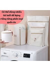 Set 7 Túi Lưới Giặt Quần Áo Cao Cấp – Bảo Vệ Vải, Giữ Form Chuẩn Bộ 7 Túi Giặt Bảo Vệ Quần Áo – Vải Lưới 3 Lớp, Khóa Kéo Chắc Chắn Bộ Túi Giặt Đa Năng – Bảo Quản Quần Áo Trong Máy Giặt