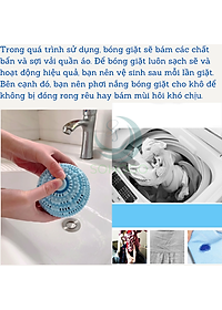 Bộ 2 Bóng Giặt Cầu Gai 11Cm Hỗ Trợ Giặt Đồ Siêu Sạch Chống Nhăn Quần Áo Bóng giặt quần áo, Banh giặt quần áo chống nhăn cỡ lớn 11cm khử khuẩn mùi ẩm mốc