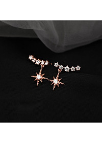 Bông tai vành tai S925 ngôi sao chứng nhân mẫu hot 2021