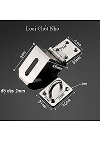 Chốt Khóa Vuông 90 độ Có PAT Khóa KUNBE, Bản Lề Cài Khóa Chốt Cửa, Tiện Dụng Dễ Lắp Đặt