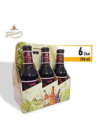Combo Lốc 6 Chai Bia Đức Thầy Tu EIBAUER ZWICK'L DUNKEL 250ml/chai