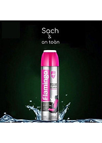Bình Xịt bọt tẩy đa năng Vệ Sinh Ghế Da Nội Thất ô tô Flamingo F002 650ml 