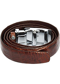 Thắt Lưng Nam Da Cá Sấu Gai Đuôi Huy Hoàng HT4211 (120 x 3.5 cm) - Nâu Đỏ