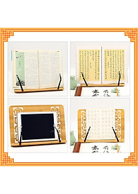 Kệ đọc kinh sách, giá đỡ sách bằng gỗ tre
