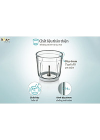 Máy Xay Thịt Thực Phẩm Bear SB-MA02L Xay Cực Êm Dung Tích 2 Lít Công Suất 300 W - Hàng Chính Hãng