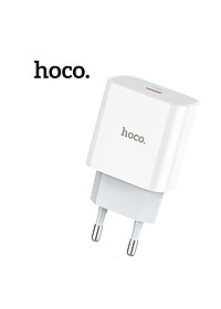 Cốc Sạc Hoco C76A Cổng Sạc Type-C hỗ trợ sạc nhanh QC3.0 và PD18W(Trắng),HÀNG CHÍNH HÃNG