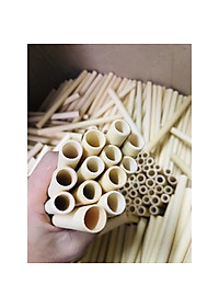 Bộ 10 ống hút tre ONGTRE chiều dài 20cm dùng cho nhà hàng, khách sạn, quà tặng doanh nghiệp