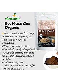 Bột Maca đen hữu cơ 100gr - Dragon Superfoods