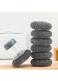 Dụng Cụ Chà Xoong Nồi Đa Năng Cầm Tay Siêu Sạch - Có Ngăn Đựng Nước Rửa Chén Tiện Lợi