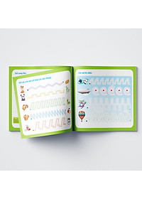 Combo 4 cuốn Sách tự xóa: Nét bút đầu tiên - Phép trừ - Phép so sánh - Toán Tư duy (tặng kèm bút)