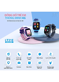 Đồng hồ Trẻ em Thông minh Lắp sim Gọi Video call Chống nước Định vị GPS Wifi AMA Watch LT31 Hàng nhập khẩu