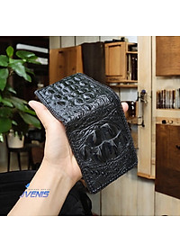 Ví Nam Da Cá Sấu 2 Mặt Dáng Ngang Dễ Sử Dụng [Gù Cá Sấu Nguyên Con Rất Đẹp]