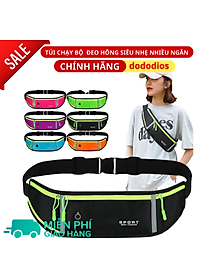 Túi Đeo Bụng Chạy Bộ dododios Chống Nước, Túi Đeo Hông Đựng Điện Thoại Có Ngăn Để Chai Nước Tập Thể Dục - Hàng chính hãng dododios