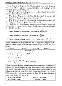 Sách Kĩ Thuật Giải Nhanh Bài Tập Trắc Nghiệm Vật Lí 12 (Tập 1)