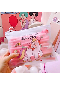 Set 20 Bút Bi Cây Viết Dễ Thương - Có Nhiều Hoạ Tiết Khác Nhau - Tặng kèm Túi Zip Đựng - Hàng Loại 1- Chính Hãng MINIIN