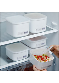 Bộ 09 hộp thực phẩm có nắp đậy an toàn White Pack hàng Made in Japan