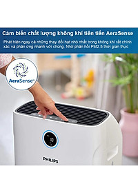 Máy lọc không khí 2 trong 1 kèm chức năng tạo độ ẩm Philips Series 3000 AC2726/00 - Hàng Nhập Khẩu
