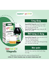 TPBVSK Special Kid Vitaprolis - Hỗ trợ giảm nguy cơ viêm đường hô hấp trên, hỗ trợ tăng cường sức đề kháng (125ml)[Siro - Nhập khẩu Pháp]