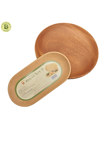 Khay Gỗ Hình Oval TL73 19 Cm Dùng Để Trưng Bày, Đựng Thức Ăn Bánh Kẹo - Đồ Gỗ Nhà Bếp Thương Hiệu Trường Sơn