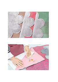 Tạp Dề Chống Thấm Nước, Dầu Mỡ Phong Cách Hàn Quốc Dễ Thương Kèm Khăn Lau Tay Chống Thấm Nước