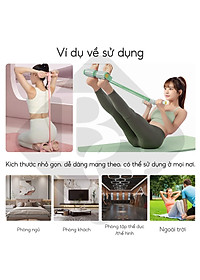Dây Đàn Hồi Kháng Lực 6011 ,  Ống Bàn Đạp Mắt Cá Chân Kéo Bàn Đạp Tăng Áp,Thể Dục Căng Dây Di Động Có Thể Tái Sử Dụng