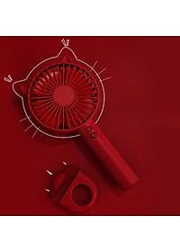 Quạt Cầm Tay Cao Cấp Vinbuy Tích Điện Tiện Lợi Kèm Cáp Sạc Và Pin Có Tặng Chân Đế Tích Hợp Giá Đỡ Điện Thoại, 3 Chế Độ Gió Siêu Mát Siêu Bền - Hàng chính hãng VinBuy 