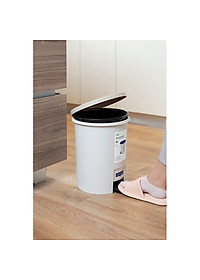 Thùng Rác Nhựa Cao Cấp Đạp Chân Nắp Đậy Tròn 6 Lít Inochi Nhật Bản (243 x 233 x 282 mm) - Giao màu ngẫu nhiên