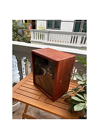 Tủ Xoay Đồng Hồ Cơ 8 Ngăn Vỏ Gỗ Lót Nỉ Nhung Hộp xoay, tích cót, lắc