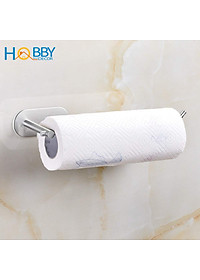 Móc treo cuộn giấy dài khăn tắm inox 304 mẫu dán Hobby home decor G10