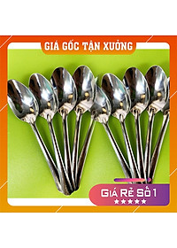 Muỗng các loại Inox chất lượng (Muỗng bầu, muỗng soup và muỗng cà phê) chất liệu 100% Inox bóng loáng kích thước 16x4cm