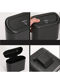 Thùng rác mini ô tô Trash Can Push USA ABS GM XY-L006