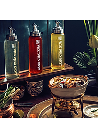 Bình rót một chạm CAO CẤP One Touch Open đựng nước mắm, dầu ăn - thuỷ tinh siêu nhẹ Borosilicat