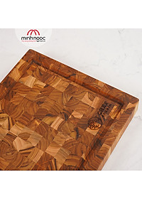 [Chính hãng] Thớt gỗ Teak Chef Studio hình chữ nhật, kích thước 28 x 40 x 3,5 cm - MSP10231. Dùng cắt, thái, khay trưng bày thực phẩm.