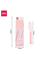 Bút Máy Học Sinh Deli - Bút Máy Cho Học Sinh Tiểu Học Kèm Ống Mực Xanh - Bút Viết Nhanh Mướt - SF520