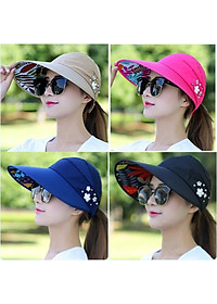 Mũ che nắng nón chống nắng đẹp thời trang nón đi chơi, nón chụp hình và nón đội kèm mũ bảo hiểm che nắng và chống nắng cực mát