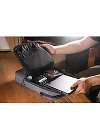 TÚI ĐEO CHÉO TOMTOC (USA) URBAN SHOULDER BAGS FOR ULTRABOOK 15″ GRAY (H14-E02G)