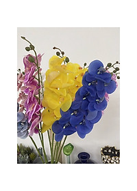 Cành lan hồ điệp giả cao cấp - 1 cành - 9 bông - dài 100cm - Cây giả, hoa lụa Decor trang trí nhà cửa