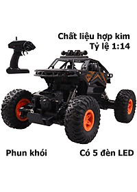 Xe địa hình điều khiển từ xa KAVY BS009A có đèn LED, phun được khói tỷ lệ 1: 14 chất liệu hợp kim tốc độ cao tần số 2.4 GHZ