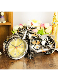 Đồng Hồ Báo Thức Để Bàn Kiểu Dáng Xe Phân Khối Lớn KhoNCC Hàng Chính Hãng - KDHS-561-DPKL (Vàng, Bạc)