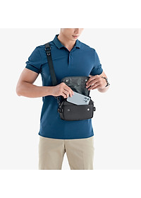 Túi Đeo Chéo Công Sở Túi Nam Hàng Hiệu GENCE TD07 Da Bò Cao Cấp Màu Đen Dáng Ngang