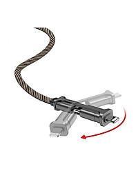 Cáp sạc nhanh đa năng cao cấp 60W, truyền tải dữ liệu với lõi dây đồng nguyên chất cho dòng điện ổn định OLAPLE - Hàng nhập khẩu