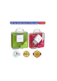 Cốc Sạc Hoco C76A Cổng Sạc Type-C hỗ trợ sạc nhanh QC3.0 và PD18W(Trắng),HÀNG CHÍNH HÃNG