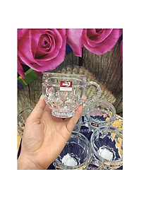 Bộ 6 Ly Thủy Tinh Có Quai Cầm Hàng Cao Cấp 180ML - HÀNG CHÍNH HÃNG MINIIN
