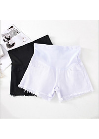 Quần sooc jean bầu trơn AZ02401