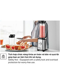  Máy xay sinh tố mini 2 bình Häfele HS-B061MX 535.43.293 - Hàng chính hãng
